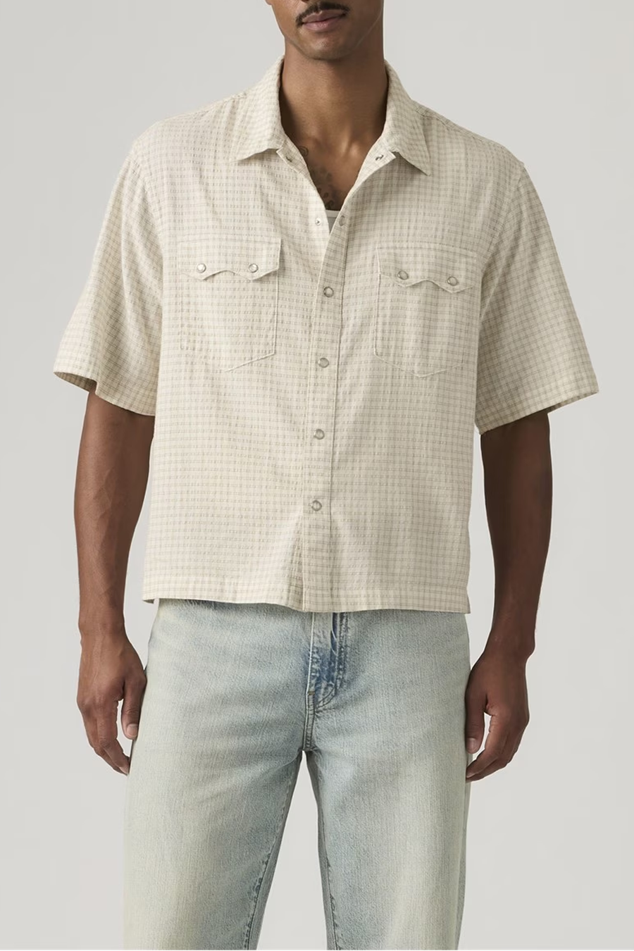 Men's Levi's SS Boxy Western in Criss Cross