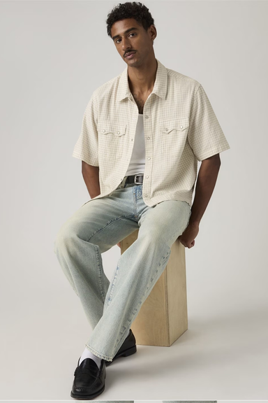 Men's Levi's SS Boxy Western in Criss Cross