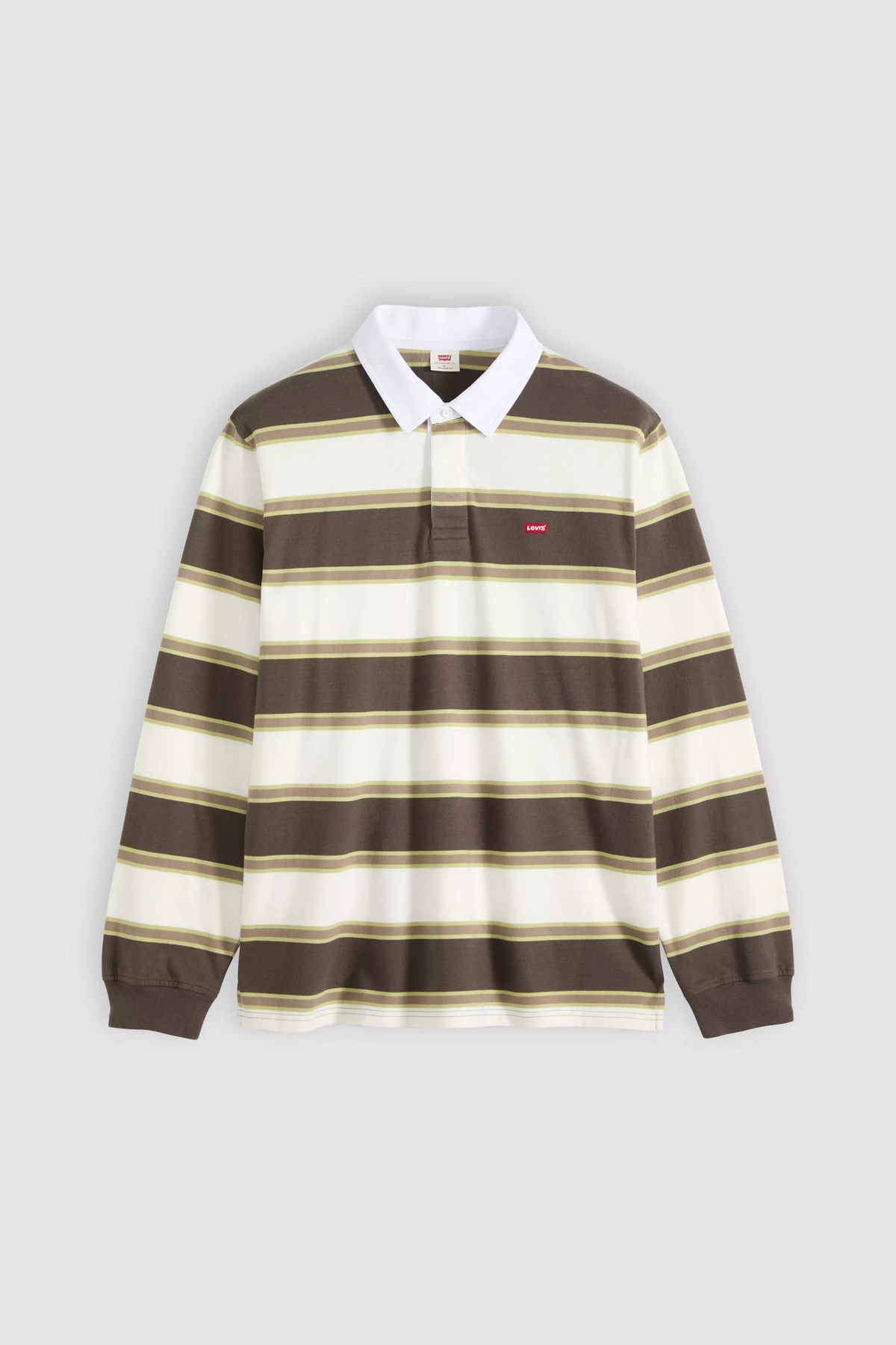 Men's Levi's Classic L/S Rugby in Branco Stripe