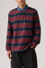 Men's Levi's Classic LS Rugby in Indigo Stripe