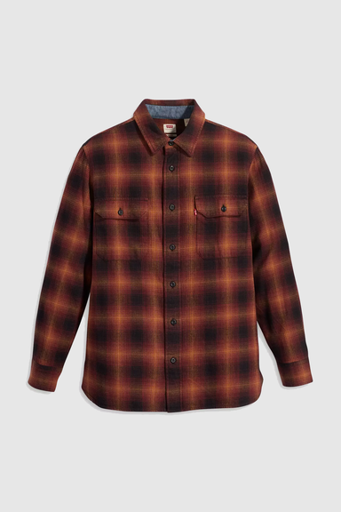 Men's Levi's Classic Worker in Scottie Plaid Tobacco
