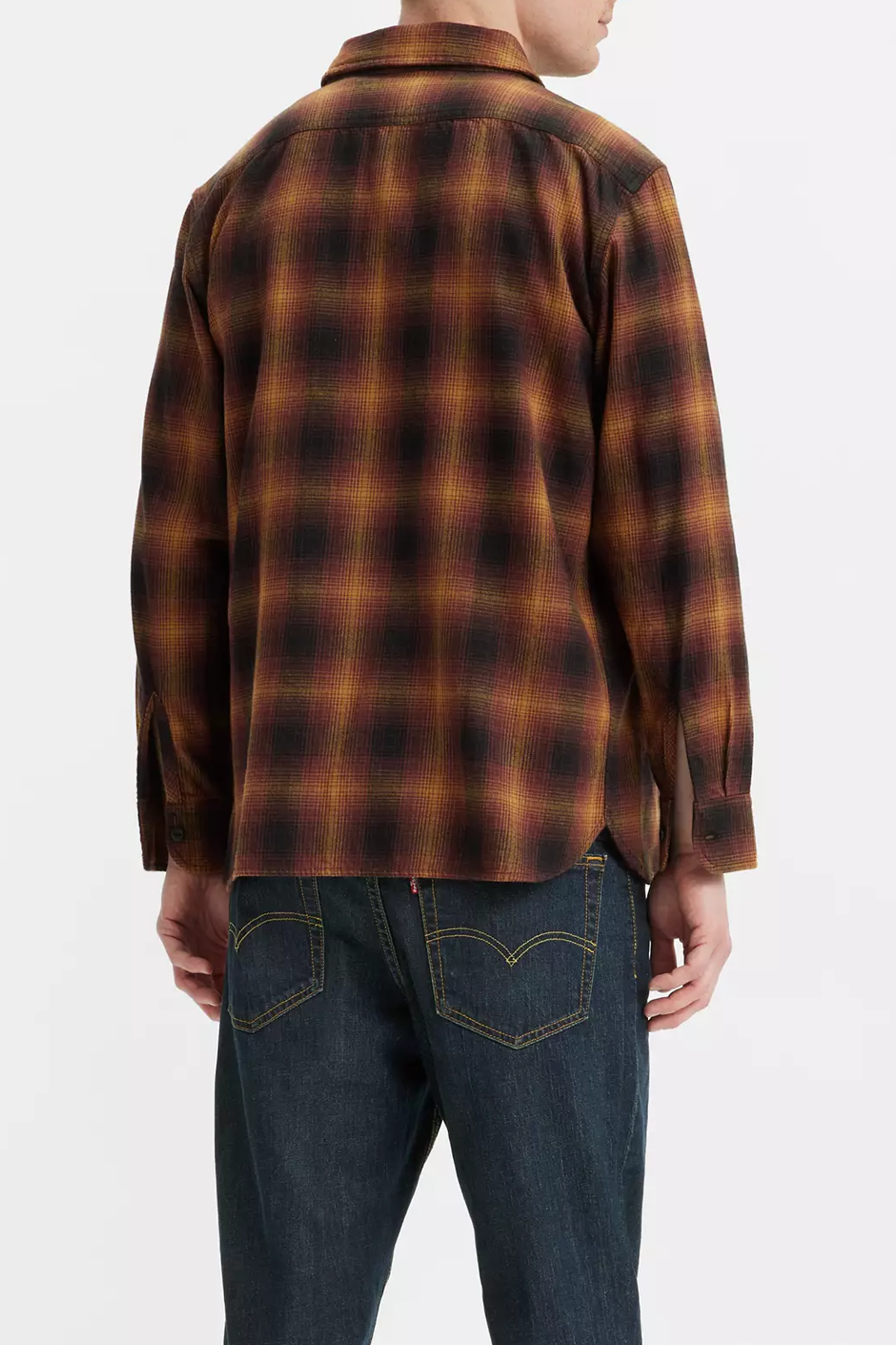 Men's Levi's Classic Worker in Scottie Plaid Tobacco