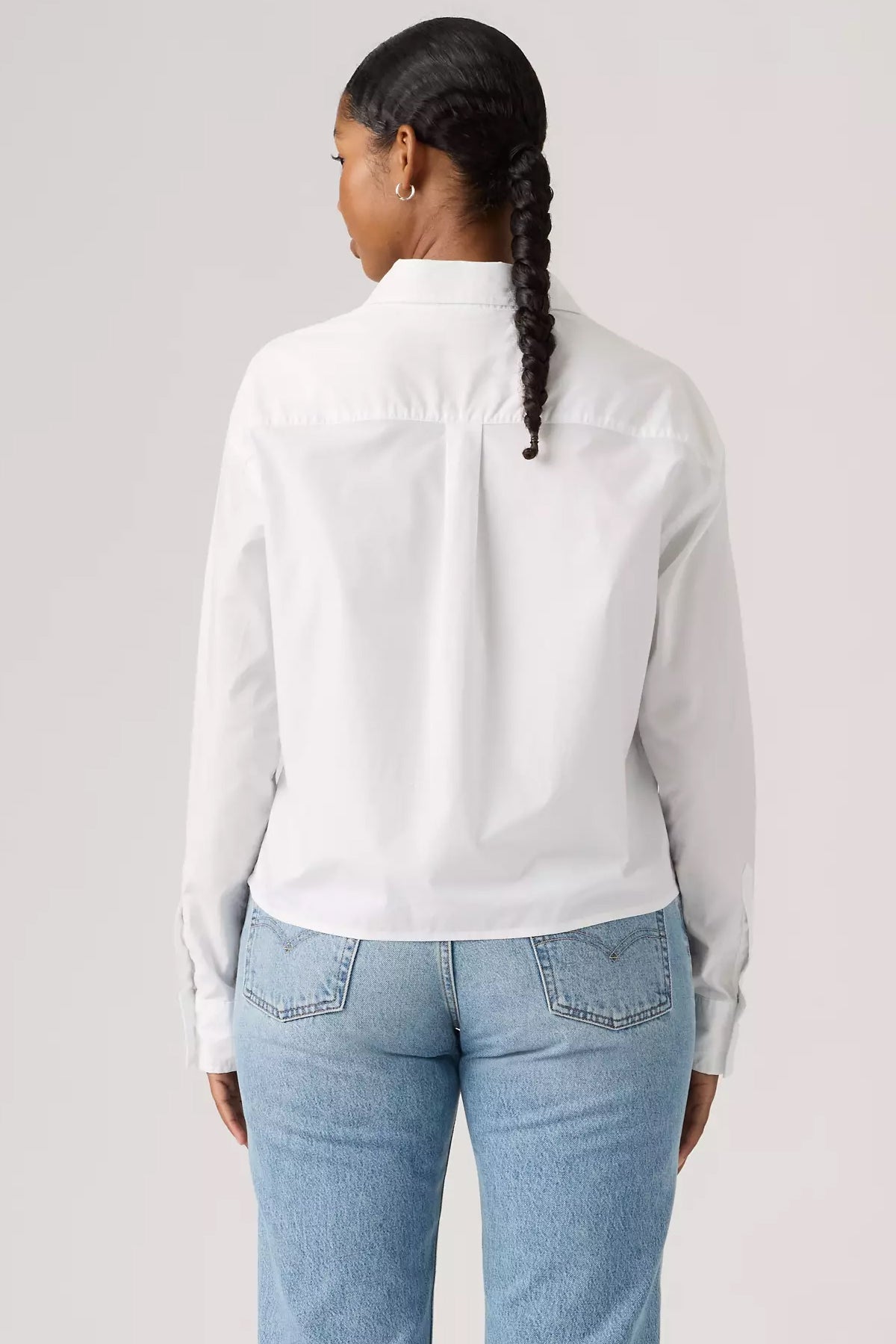 Women's Levi's Cropped Harlie Shirt in Bright White