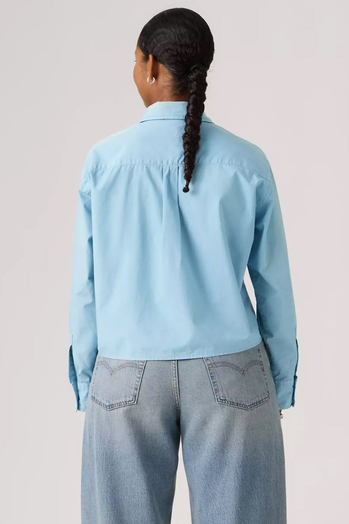 Women's Levi's Cropped Harlie Shirt in Glacier Lake