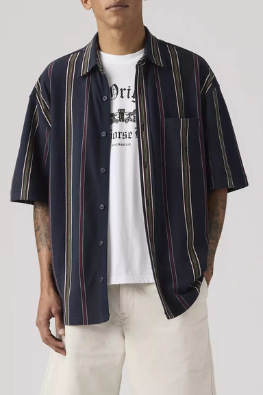 Men's Levi's Dawson Pique SS in Henderson Stripe
