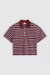 Women's Levi's Didion Rugby Polo in Warm Cabarnet