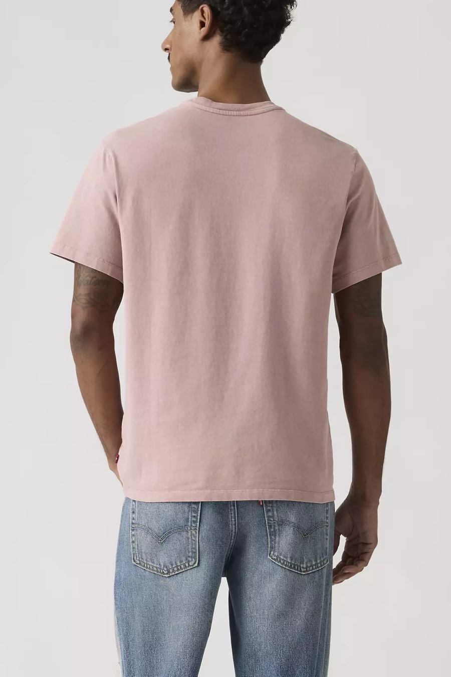 Men's Levi's Essential Pocket Tee in Garment Dye Woodrose