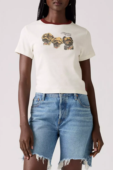 Women's Levi's Essential Sporty Tee in Muttley Crew