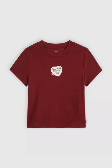 Women's Levi's Graphic Essential Baby Tee in True Blue Locket