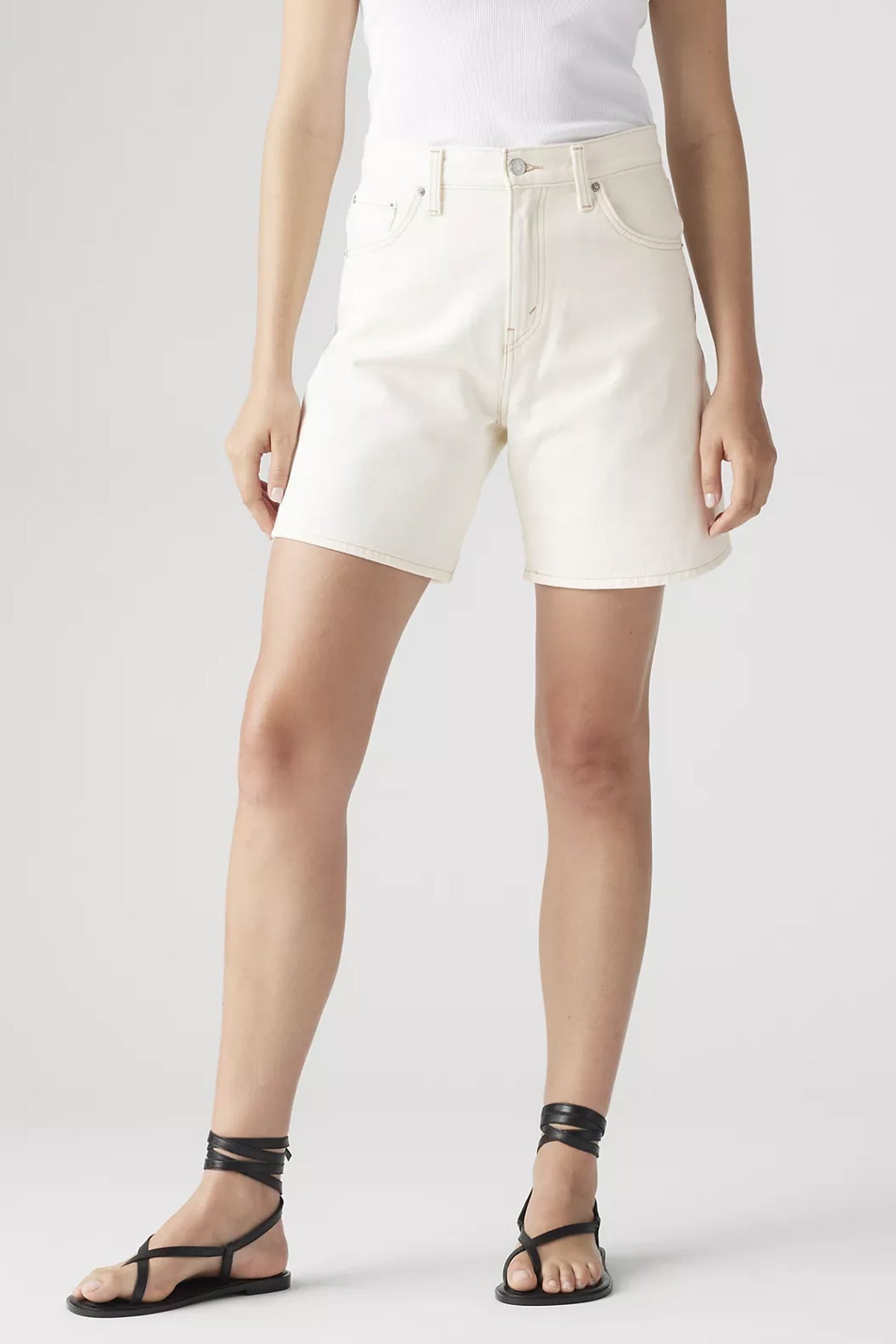 Women's Levi's High Rise Baggy Short in Snowing in LA