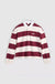 Men's Levi's Hudson Boxy Rugby in Ronan Stripe Oxblood