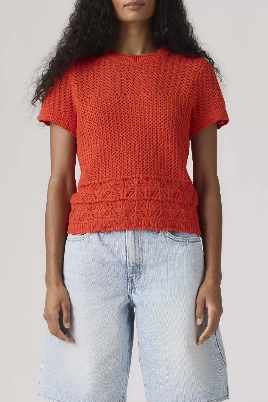 Women's Levi's Isabelle Crochet SS Sweater