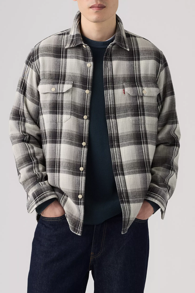 Men's Levi's Jackson Worker in Ghost Gray Plaid