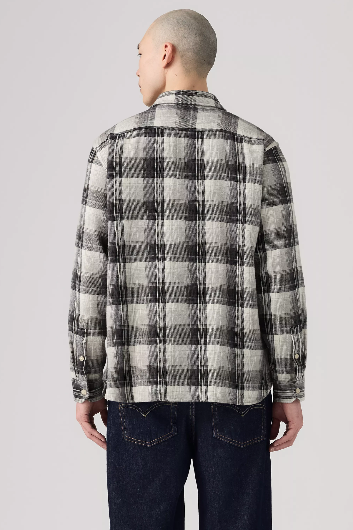 Men's Levi's Jackson Worker in Ghost Gray Plaid