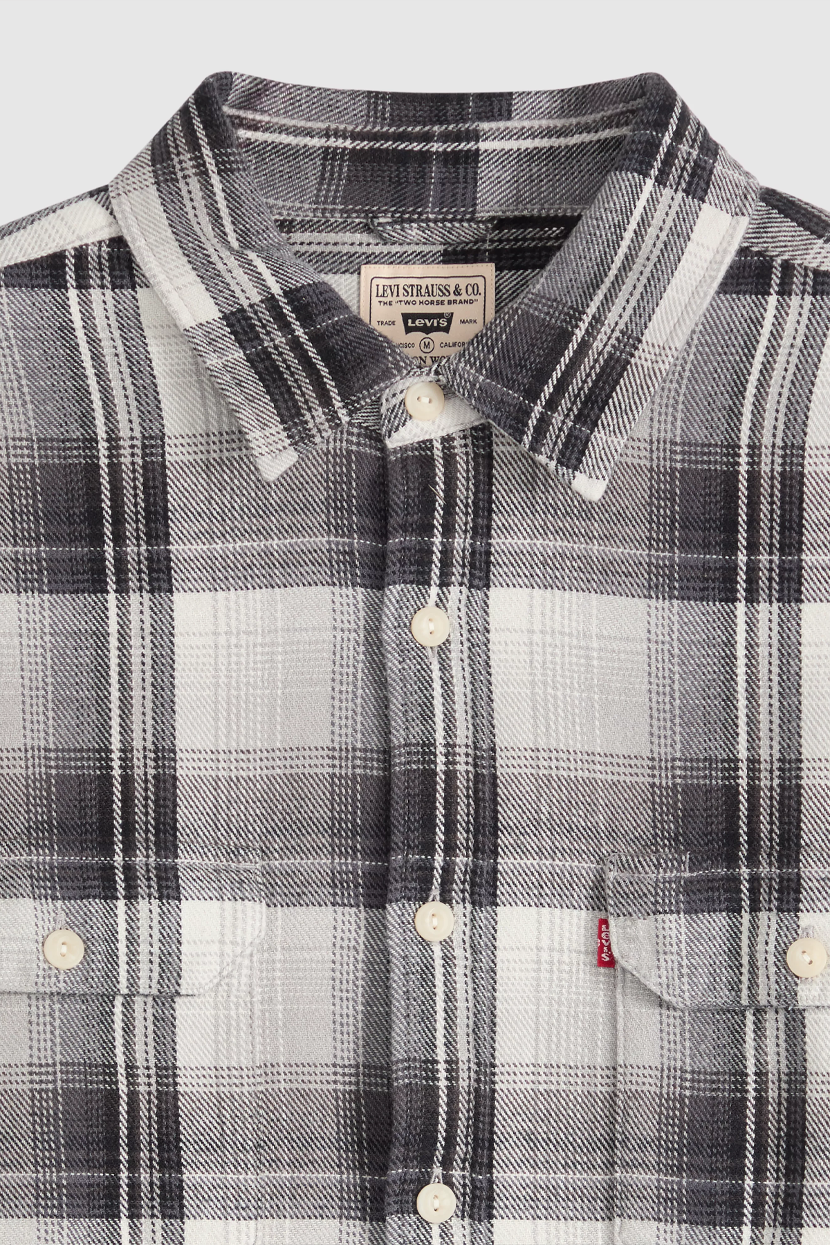 Men's Levi's Jackson Worker in Ghost Gray Plaid