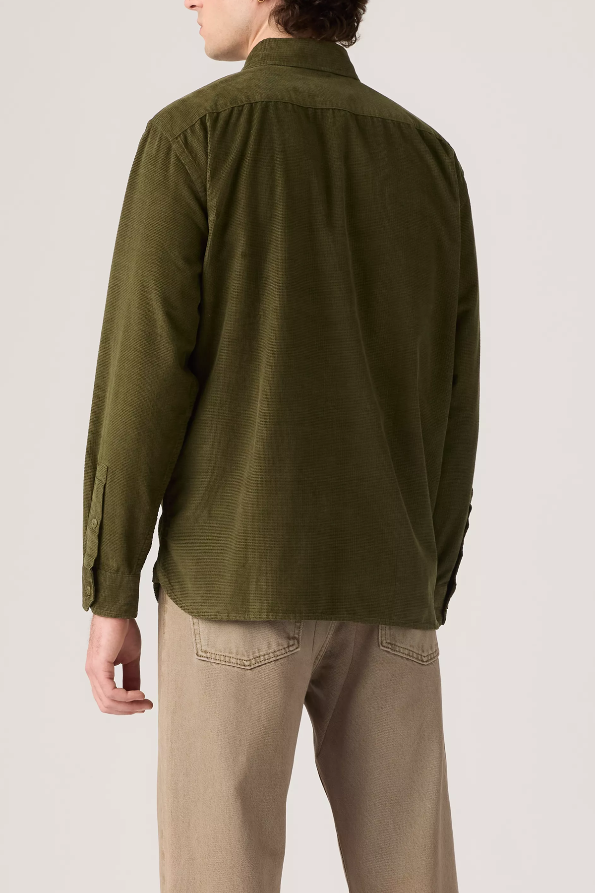 Men's Levi's Jackson Worker in Olive Night Waffle Cord