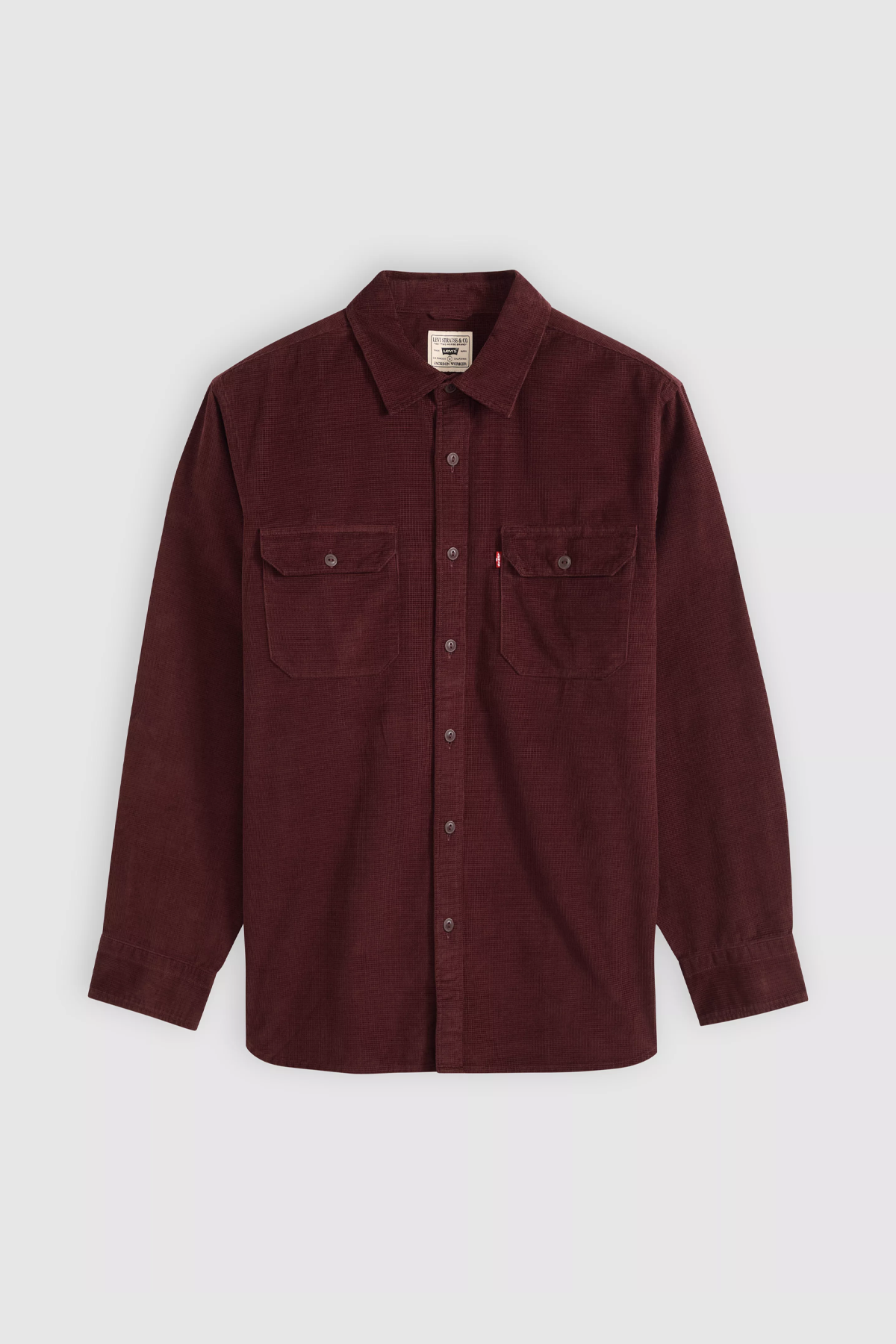 Men's Levi's Jackson Worker in Vineyard Wine Cord