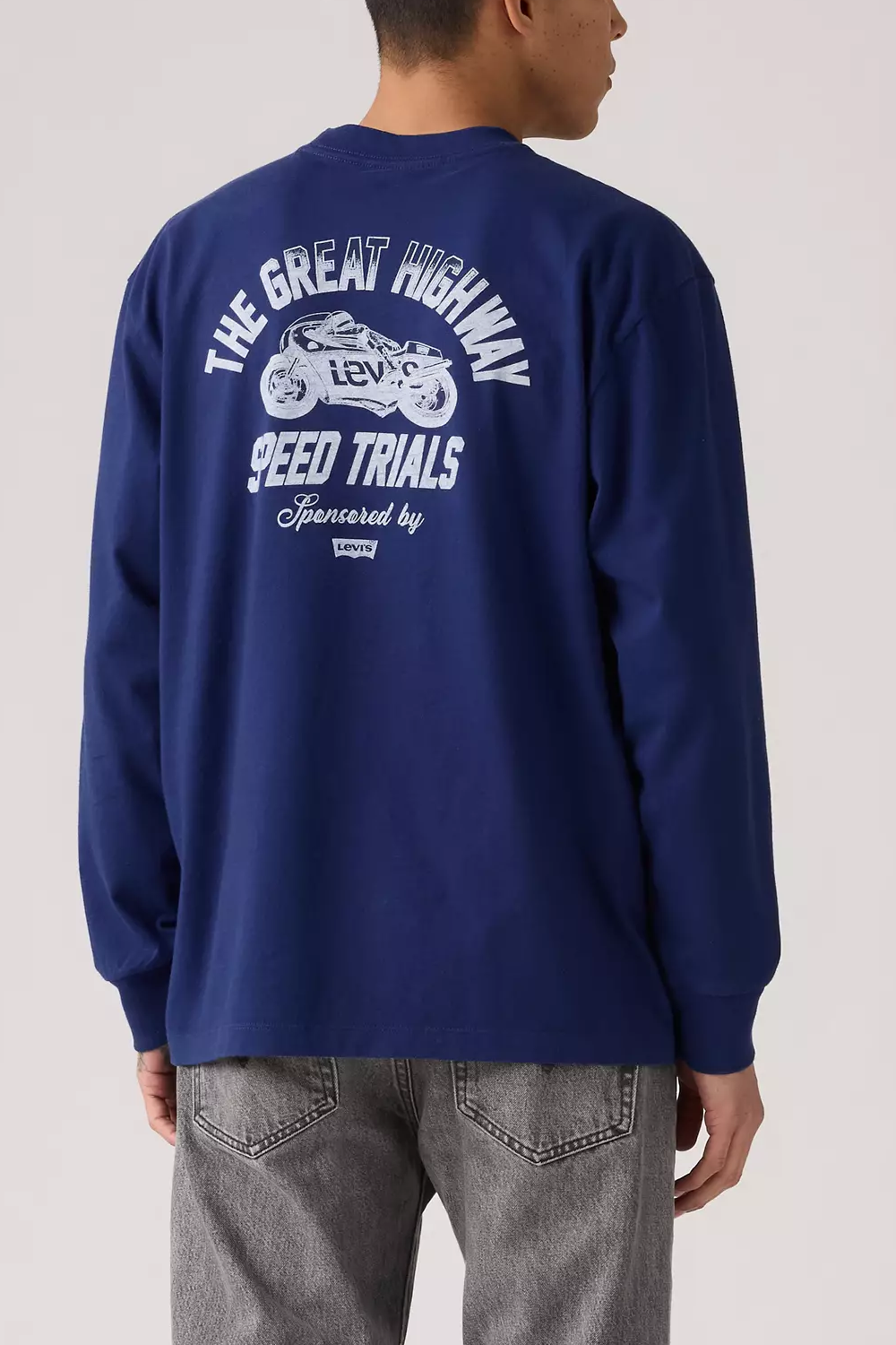 Men's Levi's LS Graphic Authentic Tee in Highway Speed