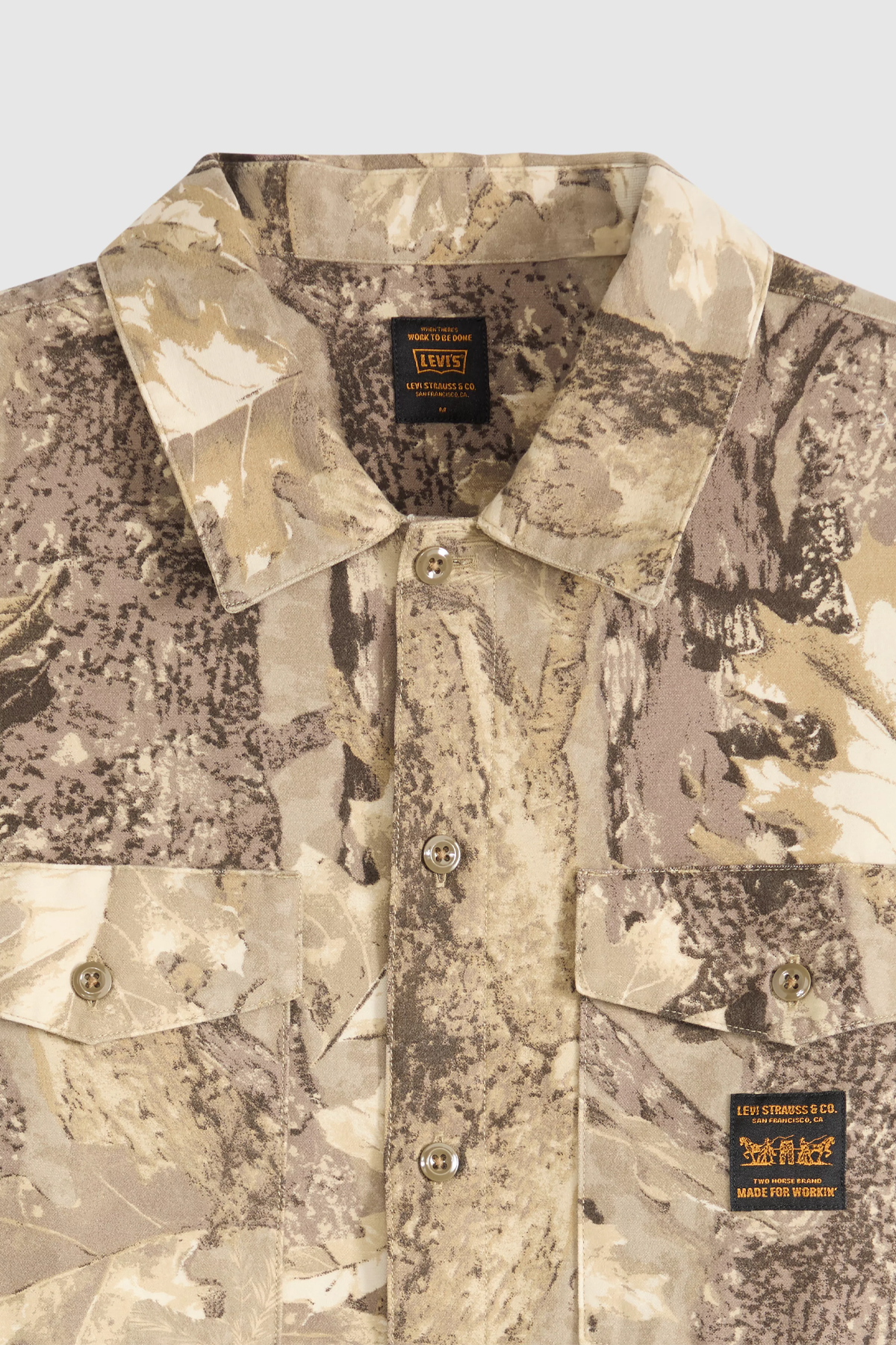 Men's Levi's L/S Worker in Forest Camo