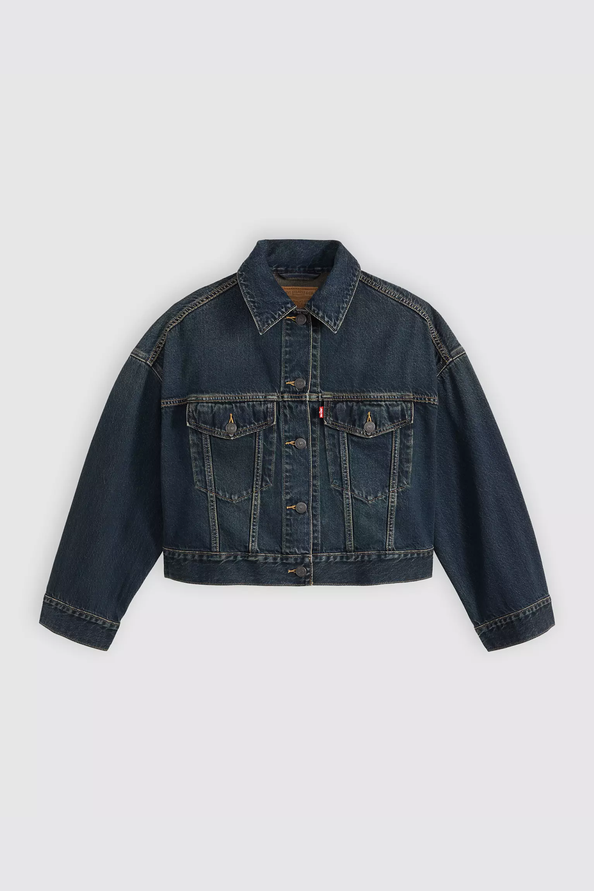 Women's Levi's Loose Crop Trucker in High Vibration