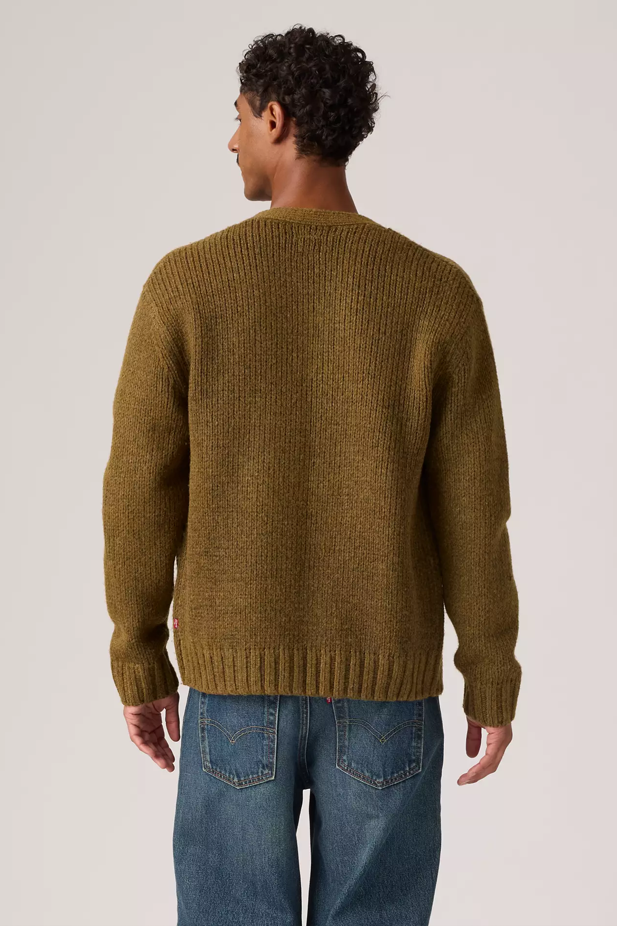 Men's Levi's Mammoth Cardigan in Foxtrot Brown