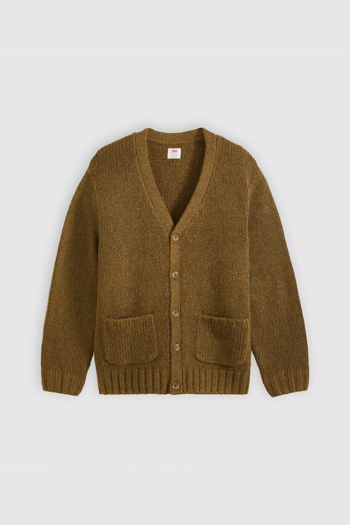 Men's Levi's Mammoth Cardigan in Foxtrot Brown