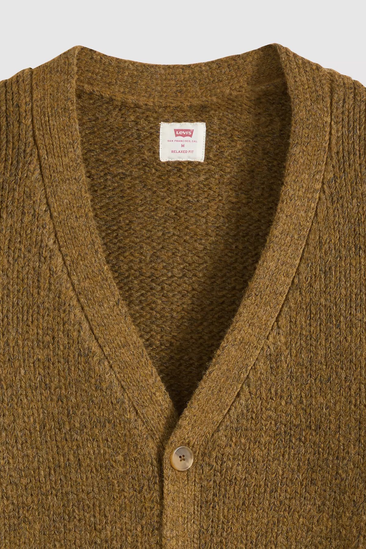 Men's Levi's Mammoth Cardigan in Foxtrot Brown