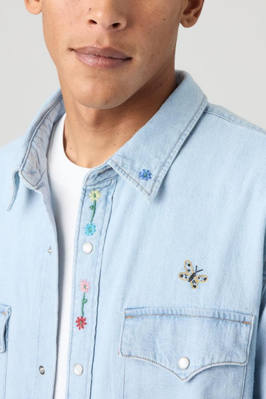 Men's Levi's Relaxed Fit Western in Spring Flowers Embroidery