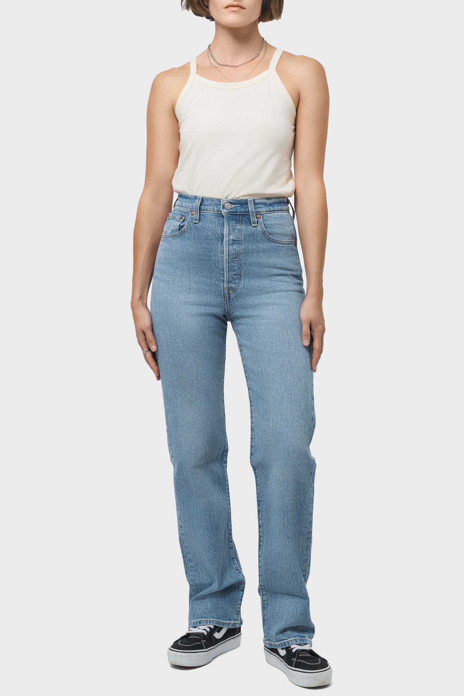 Women's Levi's Ribcage Full Length in Samba Tango Light