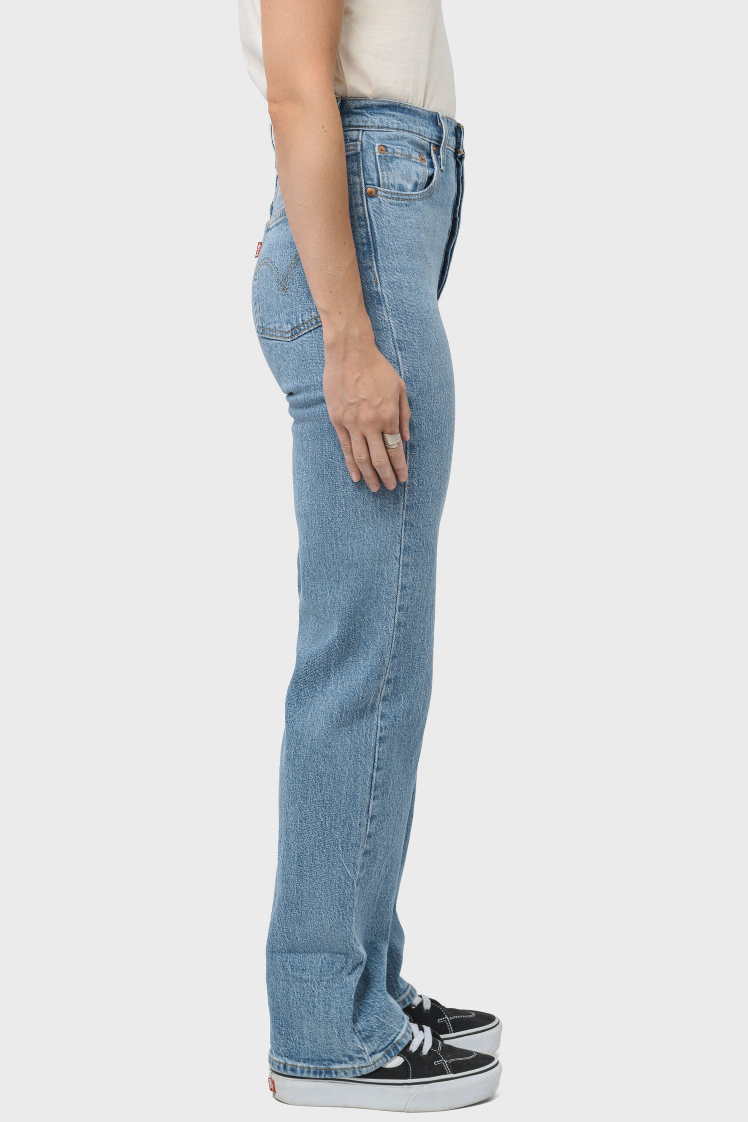 Women's Levi's Ribcage Full Length in Samba Tango Light