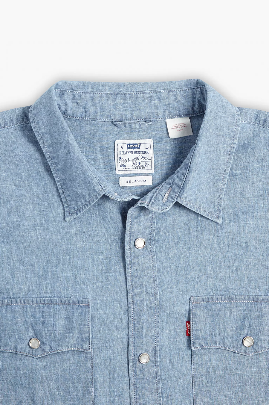Men's Levi's SS Relaxed Fit Western in New Hyde Chambray