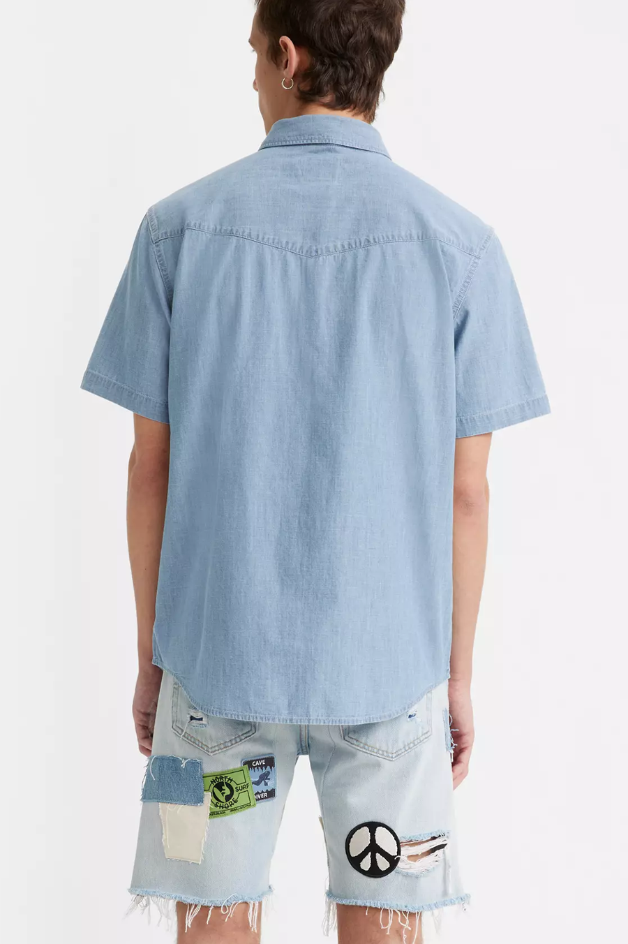 Men's Levi's SS Relaxed Fit Western in New Hyde Chambray