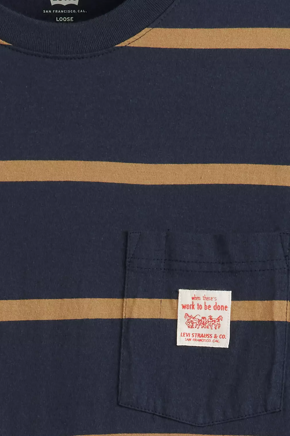 SS Workwear Tee in Navy Blazer Ermine