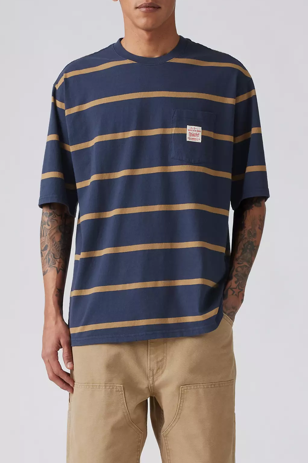 SS Workwear Tee in Navy Blazer Ermine