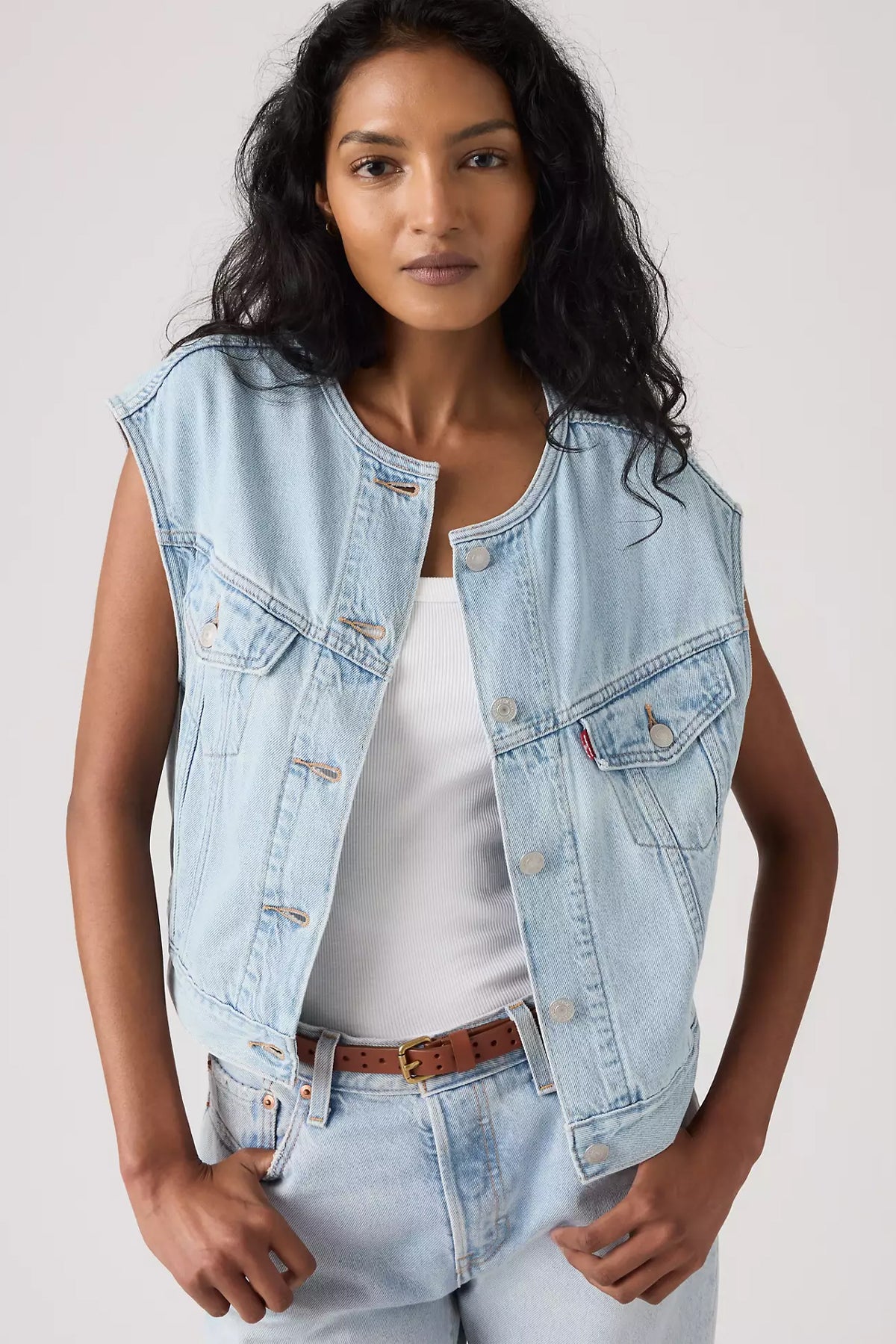 Women's Levi's Collarless Shrunken 90's Vest