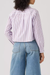 Women's Levi's Sully L/S Shirt in Adora Stripe Lavender Blue