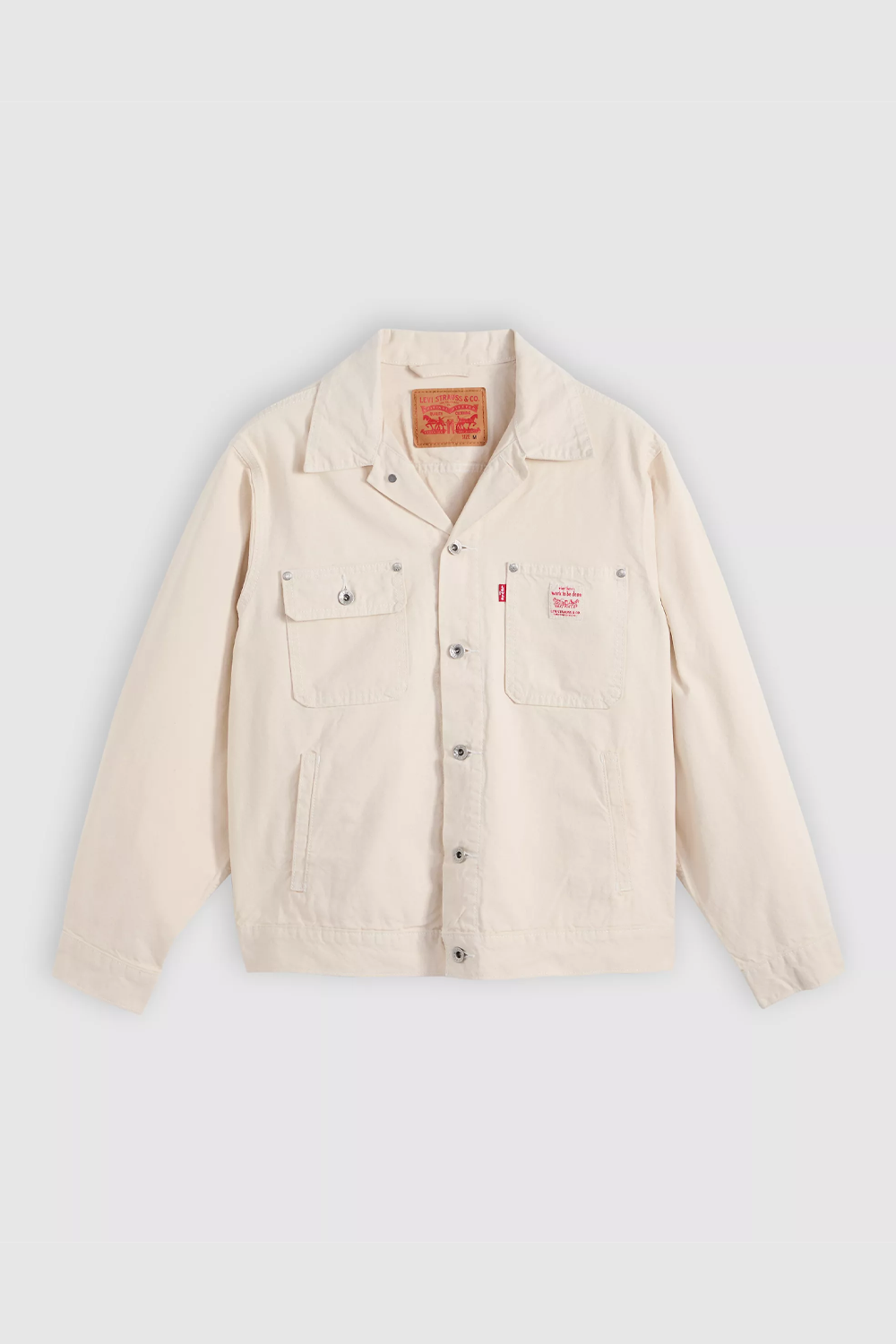 Men's Levi's Sunrise Trucker in Undyed Ecru Greige