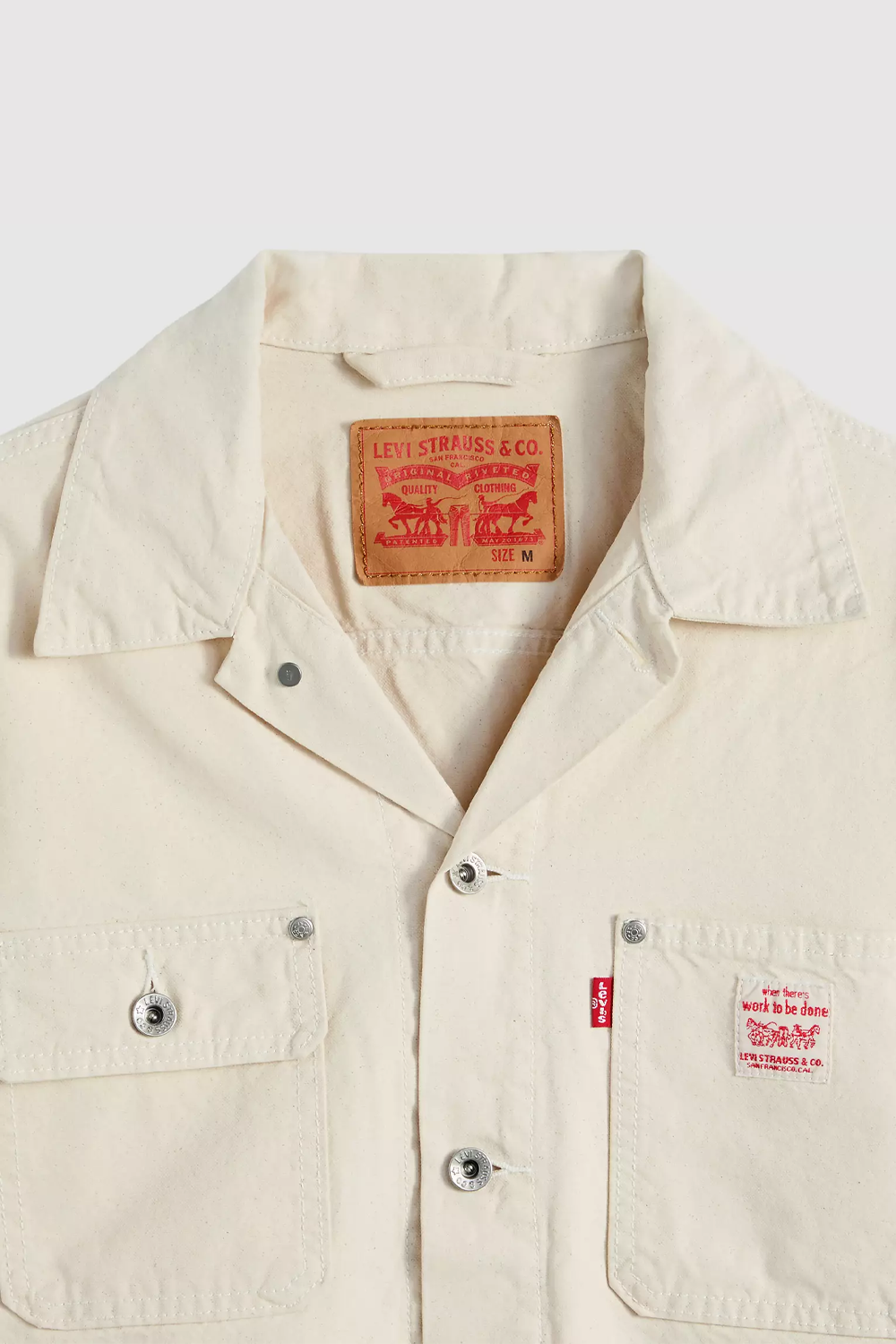 Sunrise Trucker in Undyed Ecru Greige