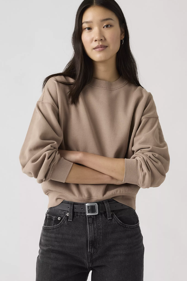 Women's Levi's Vintage Boxy Sweatshirt in Pine Bark