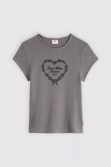 Women's Levi's Waffle S/S in True Blue Heart