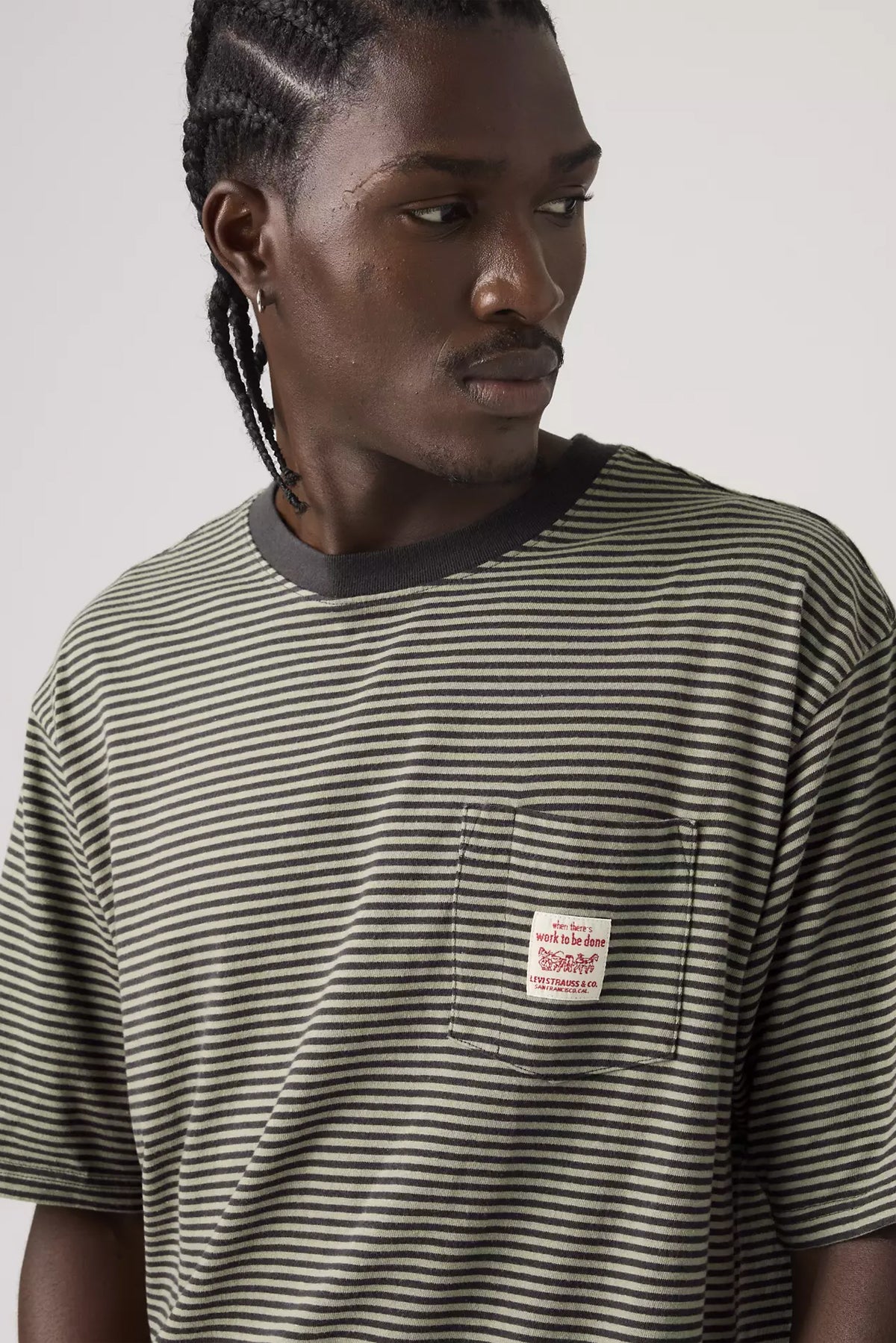 Men's Levi's SS Workwear Tee in Euan Stripe