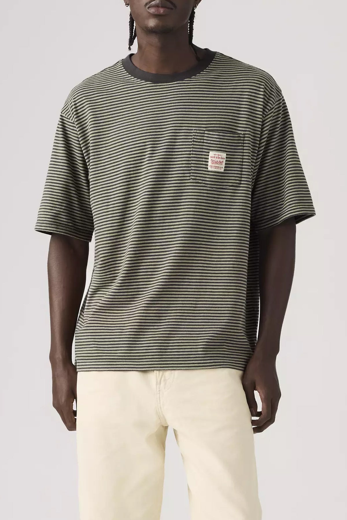 Men's Levi's SS Workwear Tee in Euan Stripe