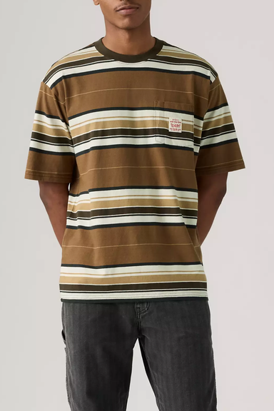 Men's Levi's SS Workwear Tee in Wild Frontier Stripe