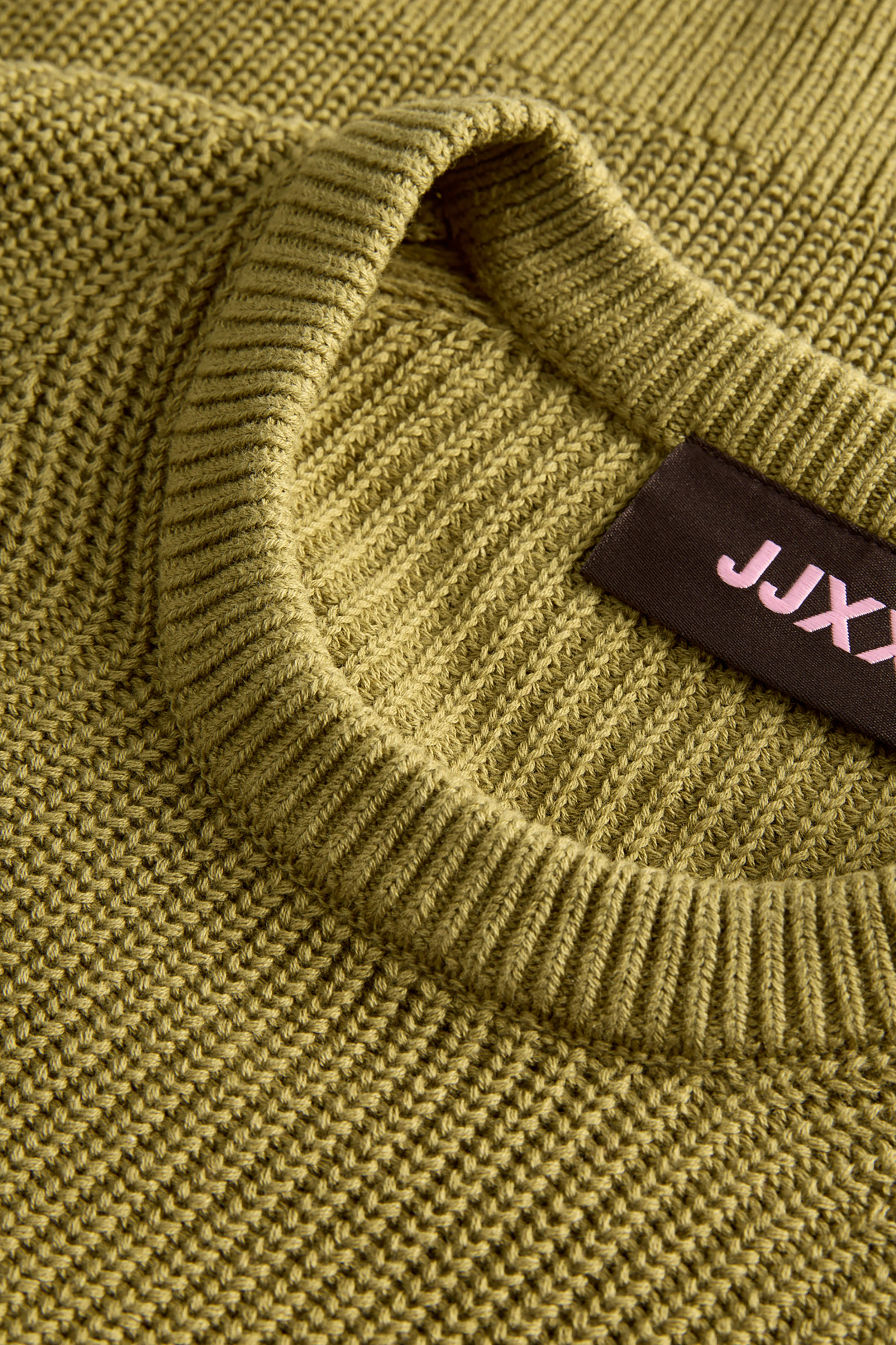 Mila Knit Crew in Green Moss
