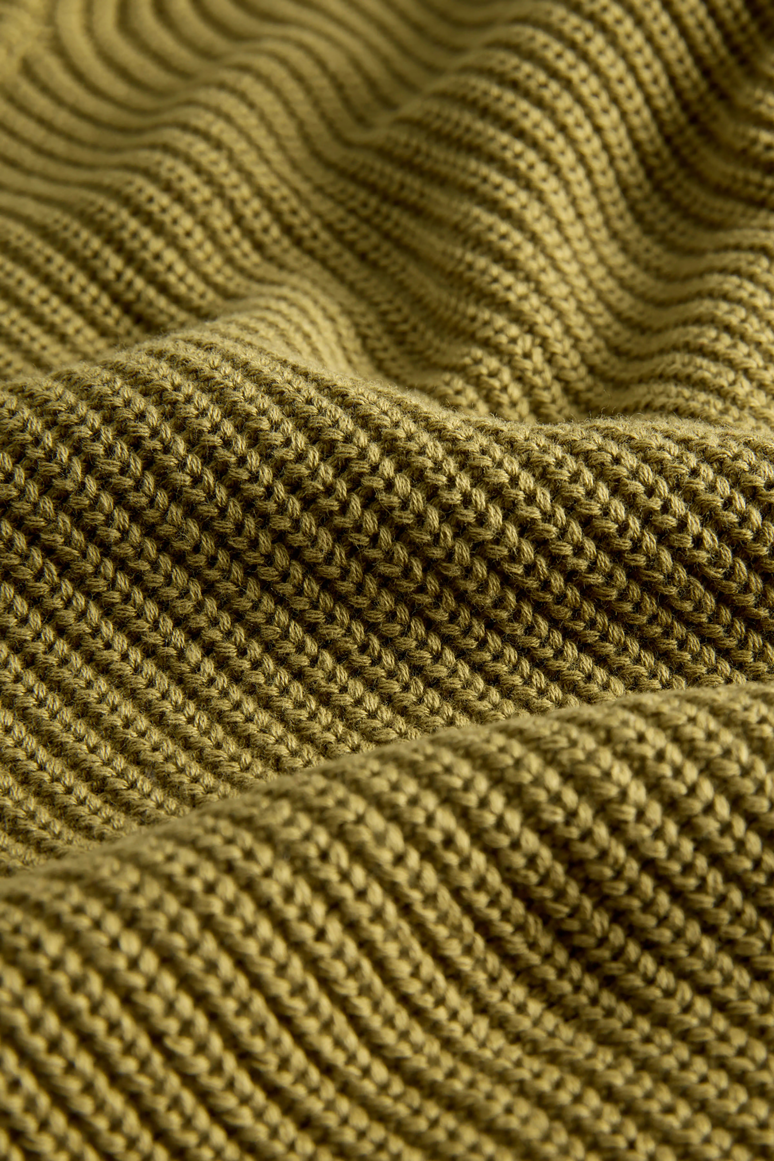 Mila Knit Crew in Green Moss