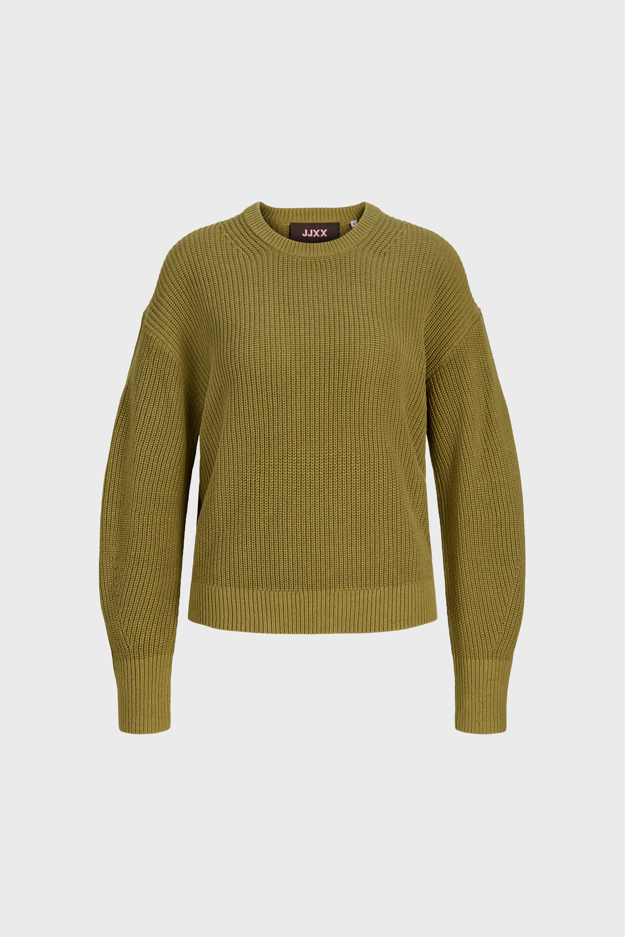 Mila Knit Crew in Green Moss