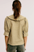 Women's Gingham Ruffled Bib Collar Blouse