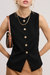 Women's Longline Pinstripe Vest
