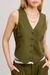 Women's Tailored Vest in Olive