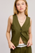 Women's Tailored Vest in Olive